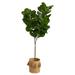 Nearly Natural 6 Fiddle Leaf Fig Artificial Tree in Planter