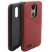 GSA Texture Embossed Lines Hybrid Case For LG (Aristo 2 2 Plus 3 Plus) Red/Black