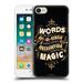 Head Case Designs Officially Licensed Harry Potter Deathly Hallows XIV Words Magic Dumbledore Quote Hard Back Case Compatible with Apple iPhone 7 / 8 / SE 2020 & 2022
