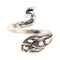 Women Fashion Adjustable Retro Silver Peacock Ring Jewelry Accessories