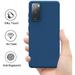 for LG K22 5G LG K32 5G Hybrid Silicone Cover Liquid Silicone Jelly Gel Rubber TPU Soft Flexible Ultra Slim Thin Gummy Protective Skin Cover Xpm Phone Case [Navy]