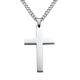 Vintage Cross Pendant Necklace Stainless Steel Necklace Black Chain Pendant Necklace Men Women Necklace (size: 60 Cm Color: Black) G2B6