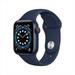 Apple Watch Series 6 (GPS + Cellular) 40mm Blue Aluminum Case with Deep Navy Sports Band - Used