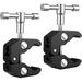 Koolehaoda Photography Super Clamp w/1/4 and 3/8 Thread Clip for DSLR Cameras Light Stand Rods Lights Umbrellas Hooks Shelves Cross Bars (2PCS)