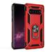 Samsung Galaxy S10+ Case Dual Layer Slim Protective Cover with Stand for Samsung Galaxy S10+ - Red/Black