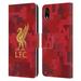 Head Case Designs Officially Licensed Liverpool Football Club Digital Camouflage Home Red Leather Book Wallet Case Cover Compatible with Apple iPhone XR