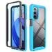 for Moto G Stylus 5G Case Motorola G Stylus 5G 6.8 inch Case Shockproof Bumper Rugged Hybrid Clear Drop Protective Hybrid 2-layer Phone Case for Motorola Moto G Stylus 5G 2022 Lightblue