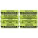 1.2V NiMH AAA Rechargeable Batteries for Panasonic Cordless Phones (8-Pack)