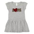 Inktastic Love in Red Plaid and Leopard Print Girls Toddler Dress