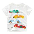 Cute Cartoon Kids T-Shirts Tops Toddler Kids Baby Boys Girls Cars Short Sleeve Crewneck T Shirts Tops Tee Clothes For Children