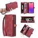 Wallet Case Compatible with IPhone 13 Mini 2 in 1 Wallet Protective Flip Cover with Detachable Magnetic Wallet PU Leather Wallet with Lanyard