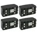 Kastar 4-Pack Ni-MH Battery 6V 4800mAh Compatible with JVC GR-AX890U GR-AX890US GR-AX9U GR-AX90 GR-AX900U GR-AX910 GR-AX910U GR-AX911U GR-AX920 GR-AX920U GR-AX930U GR-AX94 GR-AX94U GR-AX940U GR-AX95