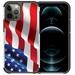 Pegacell Cover Case Compatible for Apple iPhone 12 (6.1 Inch) / iPhone 12 Pro (6.1 Inch) Case - Colorful Design Hybrid Armor Case Shockproof Dual Layer Protective Phone Cover - American Flag