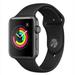 Restored Apple Watch Series 3 38mm GPS - Space Gray - Black Sport Band (Refurbished)