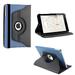 KIQ iPad 9.7 2nd 3rd 4th Gen Case PU Faux Leather Protection Cover Multi-View for Apple iPad 9.7-inch [Dark Blue Black]