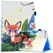 Case for iPad 9.7 2018 2017 / iPad Air 2 / iPad Air Premium Leather Folio Stand Wallet Kids Case with Auto Sleep/Wake for iPad 9.7 inch (6th Gen 5th Gen)/iPad Air 2/iPad Air Little Fox