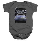 Chevrolet Yellow Camaro Infant Snapsuit Charcoal