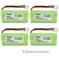 Kastar 4-Pack Ni-MH Battery 2.4V Replacement for BT162342 BT-162342 BT1623421 BT-1623421 BT166342 BT-166342 BT262342 BT-262342 BT266342 BT-266342 BT183342 BT-183342 BT283342 BT-283342 2SN-AAA40H-S-X2