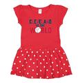 Inktastic Cleveland Vs. the World Blue and Red with Baseball Girls Toddler Dress