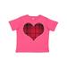 Inktastic Red Plaid Heart Boys or Girls Toddler T-Shirt