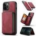 Allytech Wallet Case for iPhone SE 2020 iPhone 8/7 Cover 4.7 Zipper Vegan PU Leather Shockproof Kickstand Magnetic Card Holder Detachable Purse Cover for iPhone SE 2nd Gen 2020/iPhone 8/7 Red