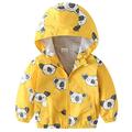 Lovebay 1-6T Kids Baby Boy Printed Waterproof Windbreak Hooded Coat Jacket Outerwear