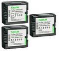 Kastar 3-Pack Battery Replacement for Panasonic NV-GS58 NV-GS60 NV-GS65 NV-GS70 NV-GS75 NV-GS78 NV-GS80 NV-GS85 NV-GS100 NV-GS120 NV-GS140 NV-GS150 NV-GS158 NV-GS180 NV-GS188 NV-GS200