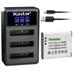 Kastar 1 Pack Battery and LCD Triple USB Charger Compatible with Pentax D-Li92 Optio WG-10 WG-20 Optio WG-30 Optio WG-40 Optio WG-50 Optio WG-60 Optio WG-70 Optio WG-80 Optio I-10 Optio RZ10