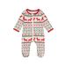 Ehfomius Baby Christmas Foot-Wrapped Jumpsuit with Cartoon Pattern Warmer Clothing for 0-9 Months Boys/Girls