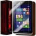 Skinomi Tablet Skin Dark Wood Cover+Clear Screen Protector for Acer Iconia W4 8