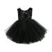 Shuttle tree Kids Baby Girls Flower Party Sequins Dress Gown Bridesmaid Dresses Birthday Dress
