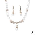 Angel Wing Pearl Necklace Set U2V8