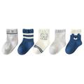 5 Pairs Cartoon Unisex Baby Boy Toddler Crew Cotton Socks