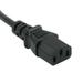 C2G 24240 18 AWG Universal Power Cord for NEMA 5-15P to IEC320C13 Black (1 Foot/0.30 Meters)