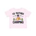 Inktastic Id Rather Be Camping with Tent Trees and Stars Boys or Girls Toddler T-Shirt