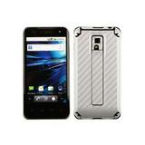 Skinomi Silver Carbon Fiber Skin + Screen Protector Film for T-Mobile G2X