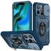 Allytech Case for iPhone 14 Pro Max Stand Case with Slide Camera Cover Military Grade Heavy Duty Protective with Magnetic Car Mount Holder Case for iPhone 14 Pro Max 2022 (6.7 ) Blue