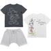 Disney Mickey Mouse Infant Baby Boys T-Shirt and Shorts Outfit Set Infant to Little Kid