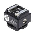 Hot Shoe Converter Adapter PC Sync Port Kit For Nikon Flash To Canon Camera