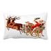 PhoneSoap New Christmas Decorations Forest Sofa Backrest Cover Christmas Pillowcase Pillow Cases Standard Size Cotton B