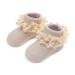 Non Slip Toddler Socks with Ruffles Eyelet Frilly Socks for Baby Girls Infant Lace Grip Socks