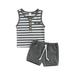 Seyurigaoka Baby Boys Clothing Sets Striped Vest Tank Top Elastic Waist Shorts 0-18M Newborn Infant Toddler Summer Casual Cotton Outfit 2022