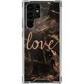 Skinit Hearts Love Rose Gold Black Galaxy S22 Ultra Clear Case