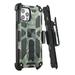For Apple iPhone 13 Pro Max (6.7 ) Hybrid 3in1 Combo Holster Belt Clip with Kickstand Camouflage Protective Military-Grade Cover Xpm Phone Case [Camo Green]