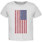 Old Glory Toddler 4th of July American Flag Distressed Short Sleeve Graphic T Shirt