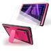 FIEWESEY for Lenovo Tab M10 2nd Gen Case Drop-Proof Shock-Resistant Hybrid Rugged case(Built-in Stand) for Lenovo Tab M10 HD 2nd Gen(TB-X306F/TB-X306X) 10.1 Inch+Screen Protector (Pink 2 Pack)