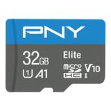 PNY 32GB Elite Mobile Accessories Class 10 U1 V10 A1 microSDHC Flash Memory Card for Mobile Devices - 100MB/s Full HD UHS-I micro SD