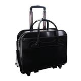 Willowbrook W Series Leather Detachable-Wheeled Ladies Case - Black