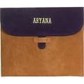 Aryana Ella-2-Brn Chic Basic Brown Tan Suede Flap Closure Essential Ipad Cover