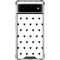 Skinit Hearts White and Black Hearts Google Pixel 6a Clear Case